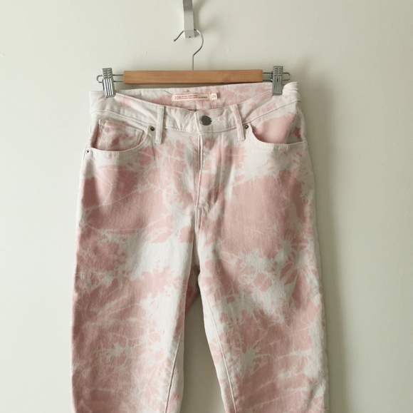 Levi's Denim - Levi's tie dye pink high rise skinny ankle jeans